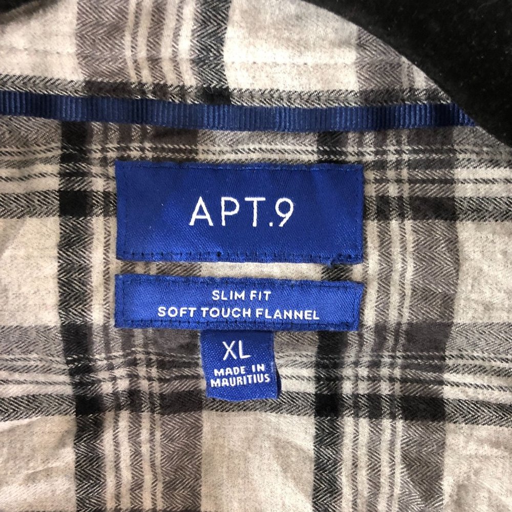 Apt.9 Mens Button Down Plaid Soft Touch Flannel S… - image 3